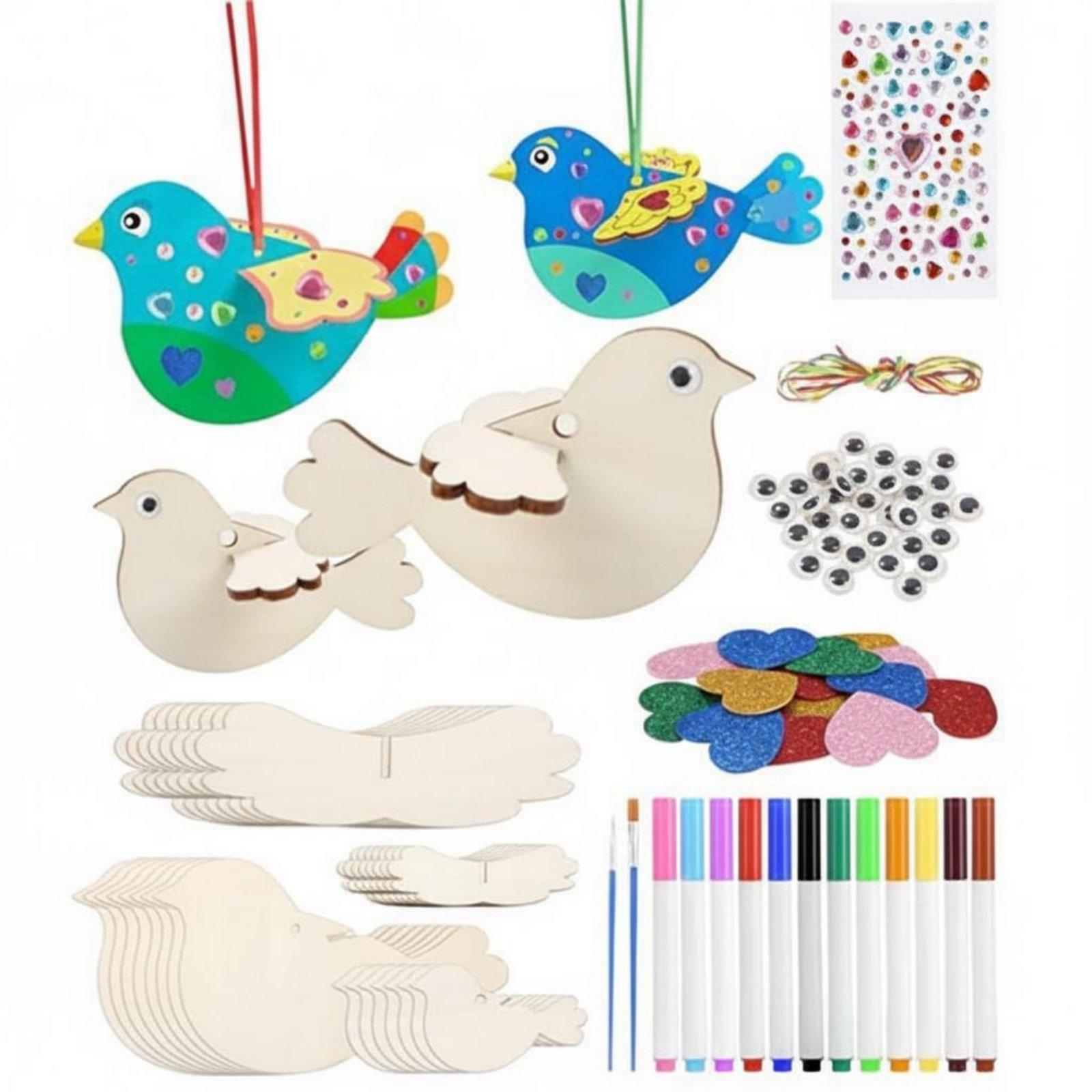DIY Wooden Bird Ornament Craft - Kids Education Activities ulasan dan harga