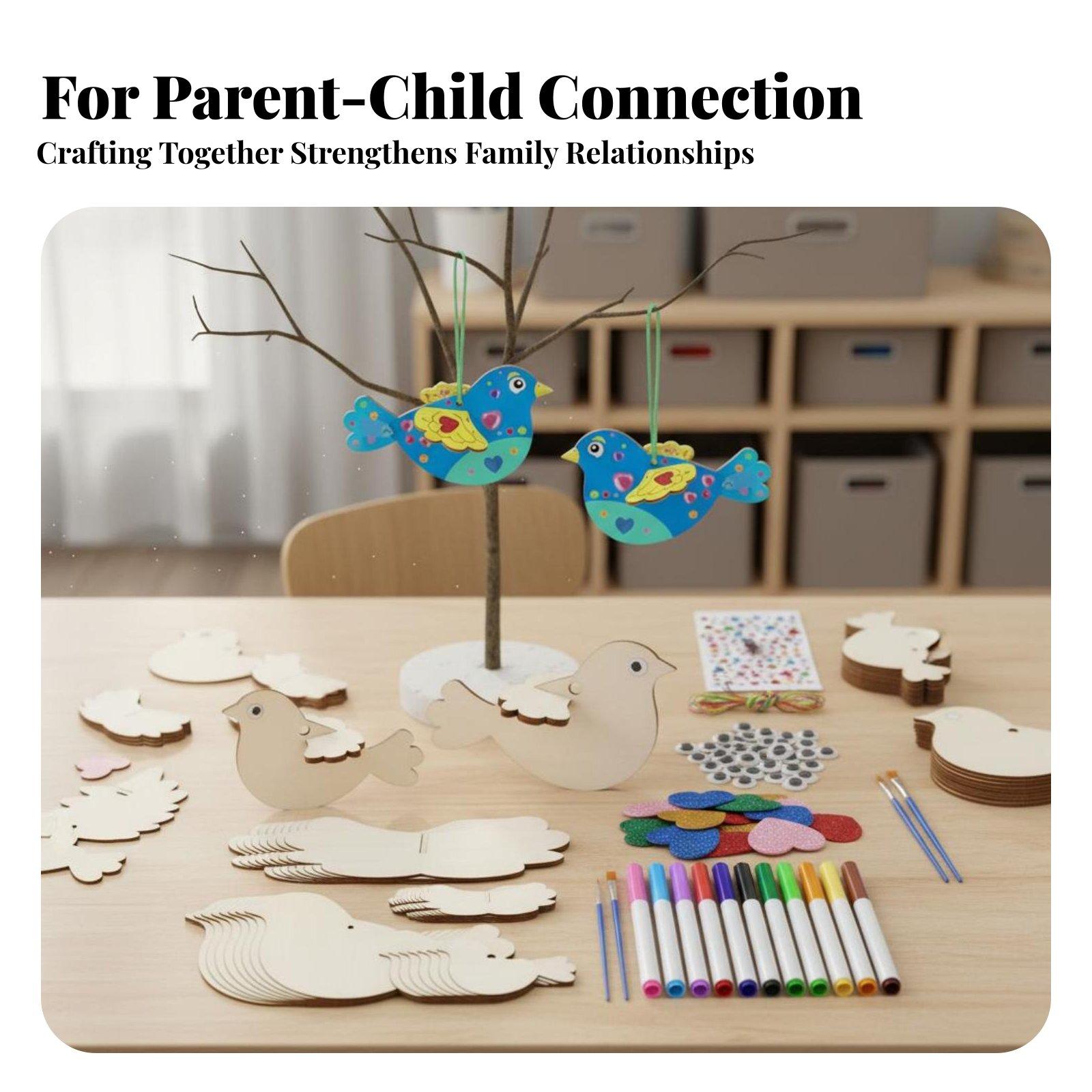 DIY Wooden Bird Ornament Craft - Kids Education Activities ulasan dan harga