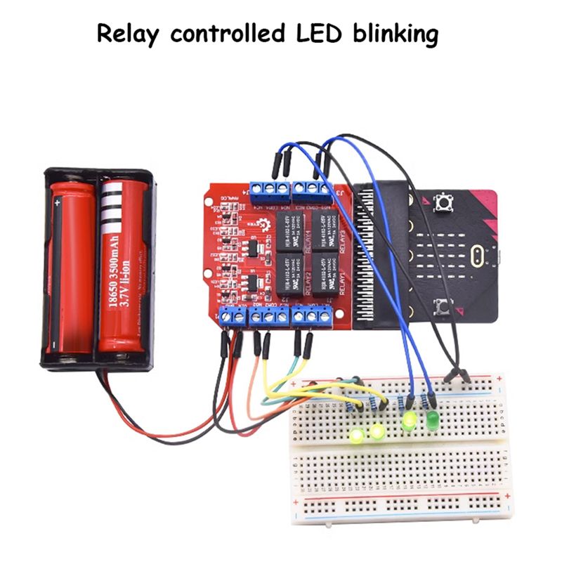 A40I Microbit 4 Channel Relay  - Kids Education Channel ulasan dan harga