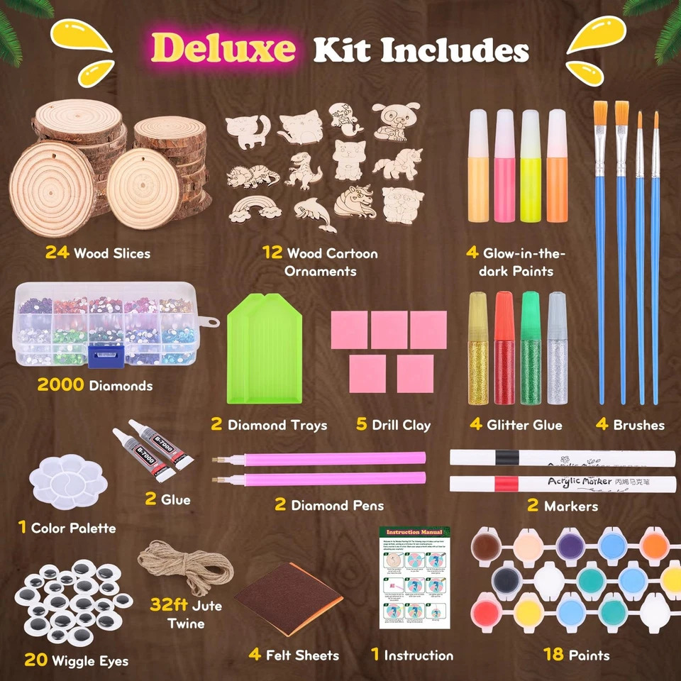 Kids Glow in Dark Wood Paintin - Kids Education Activities ulasan dan harga