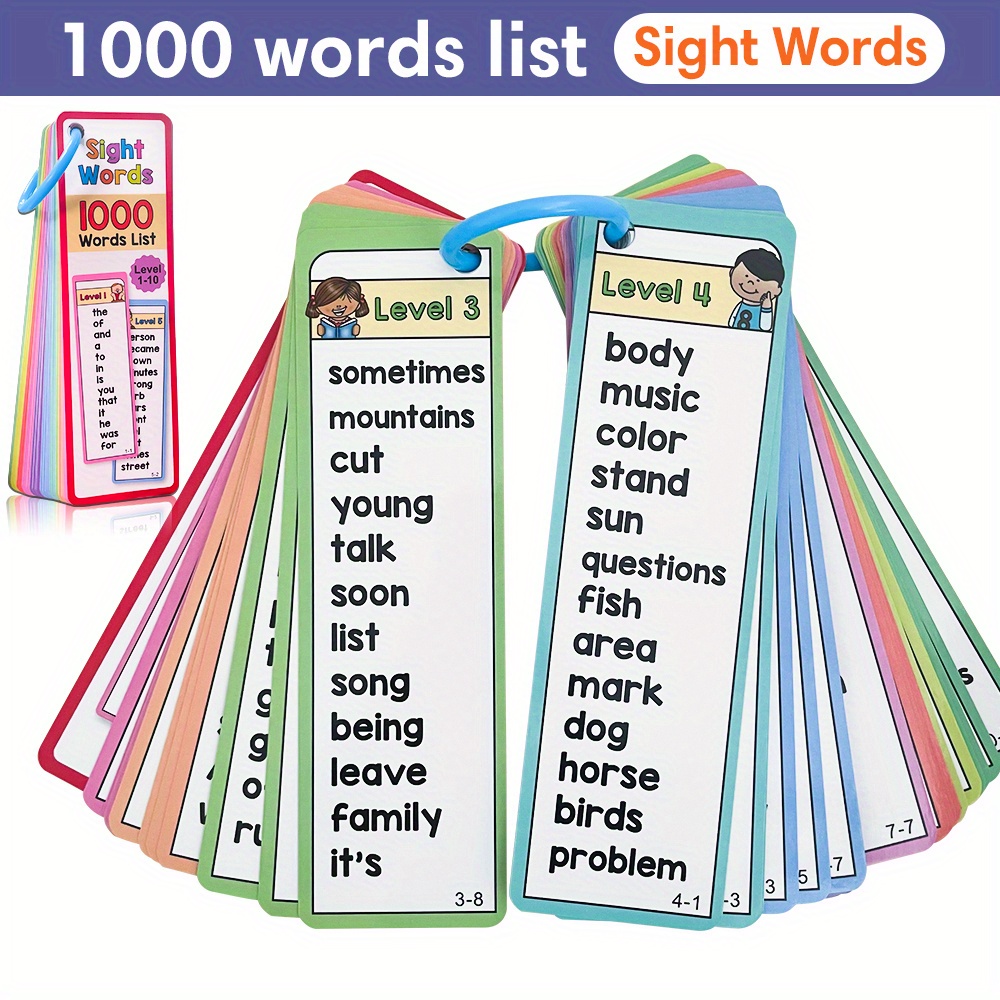 1000 Sight Words Flash Cards f - Kids Education Activities ulasan dan harga
