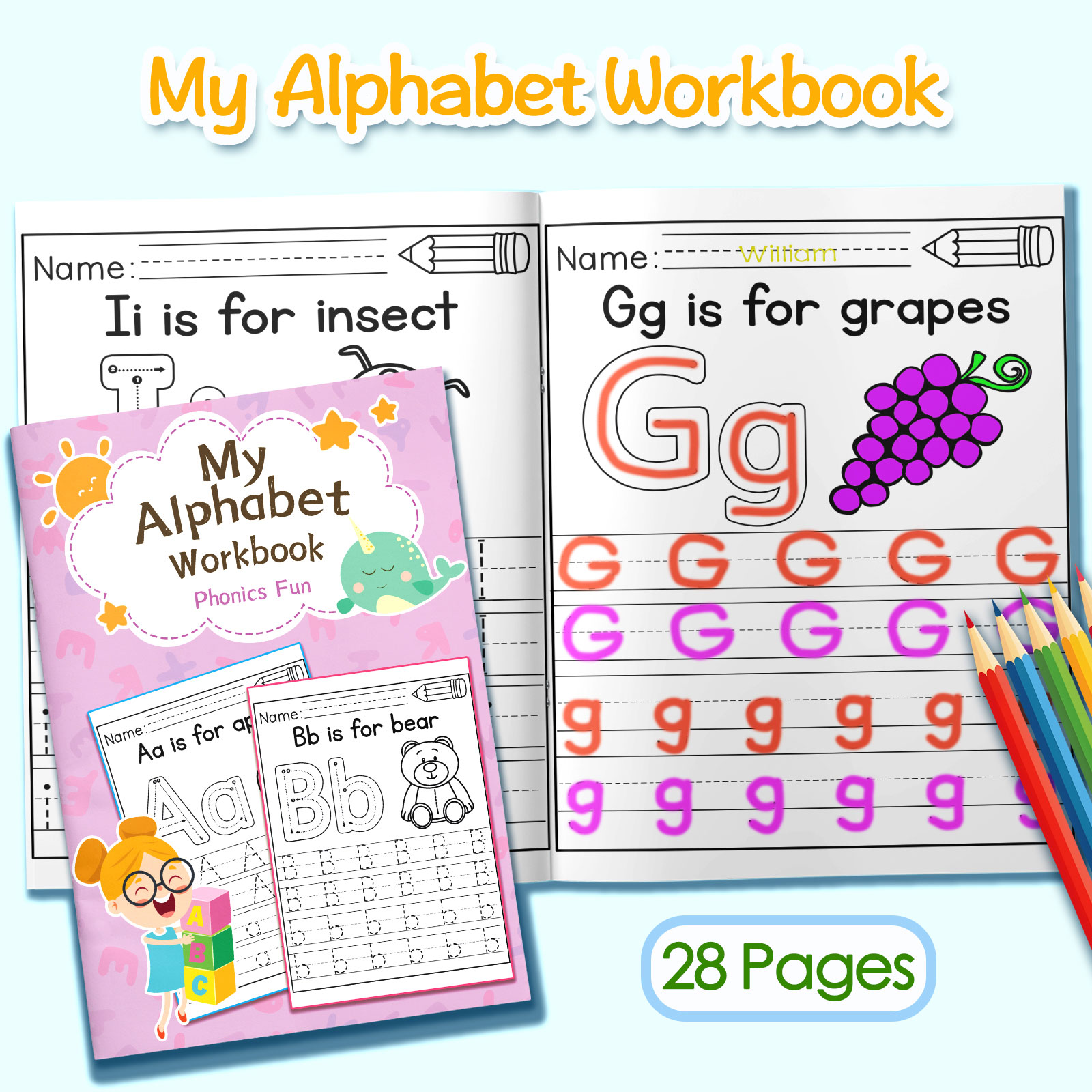 Kids Alphabet Words & Sentence - Kids Education Activities ulasan dan harga